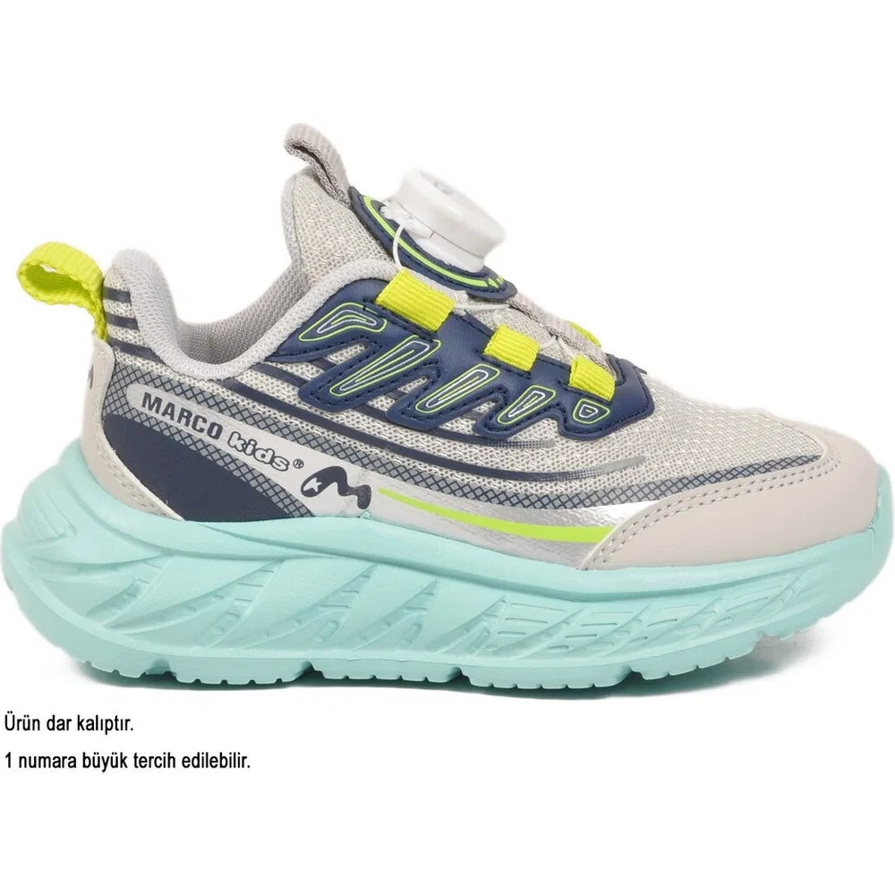 Детские спортивные кроссовки для мальчиков с контрастными вставками, Grey Navy Marco Kids — фото 2