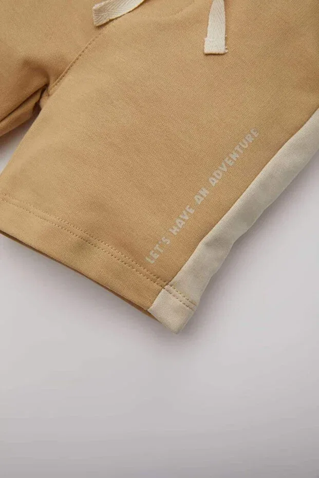Детские шорты для мальчиков с принтом Defacto, Beige-Bg109 — фото 3