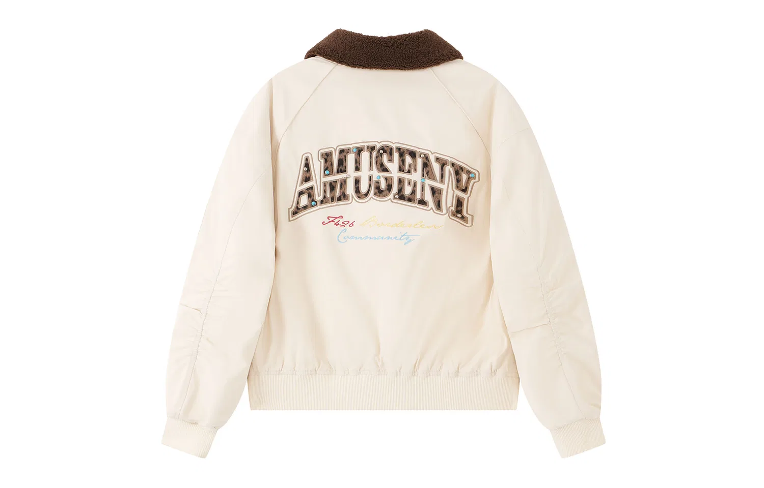 Детский пуховик с лацканами утепленный F426, Beige