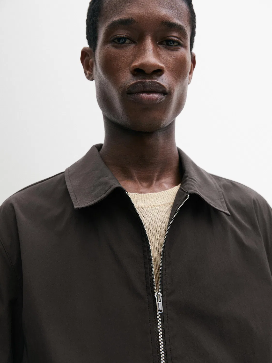 Укороченная куртка в стиле "Total Look" Massimo Dutti, коричневый — фото 4