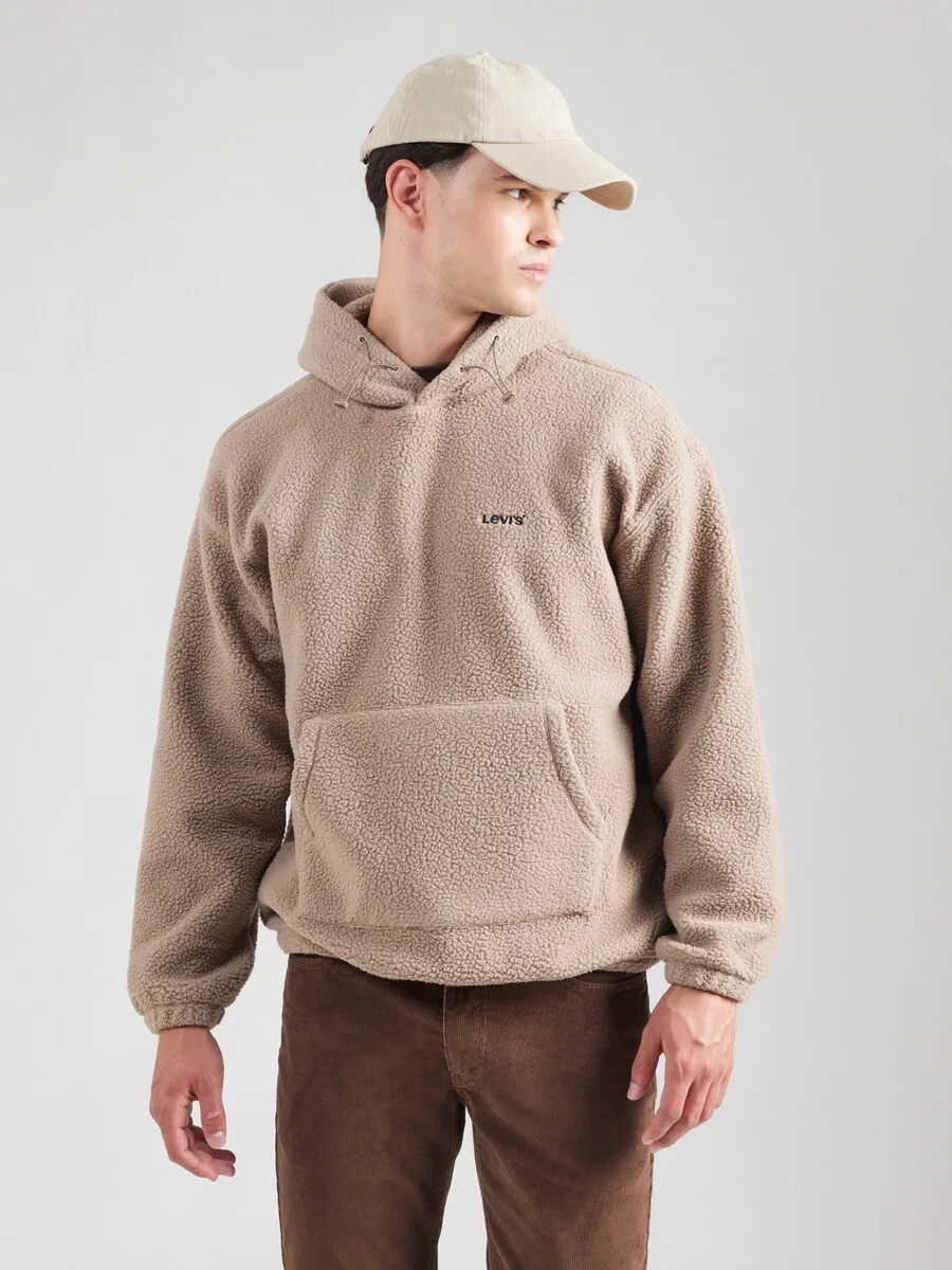 Толстовка LEVI'S 'Cozy Up Hoodie' бежевого цвета — фото 2