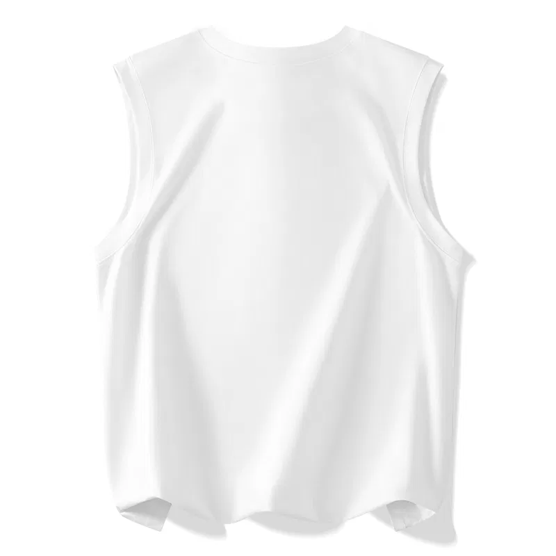 Детский топ-майка без рукавов MINISO, Black (With Hearty Chest Logo) — фото 4
