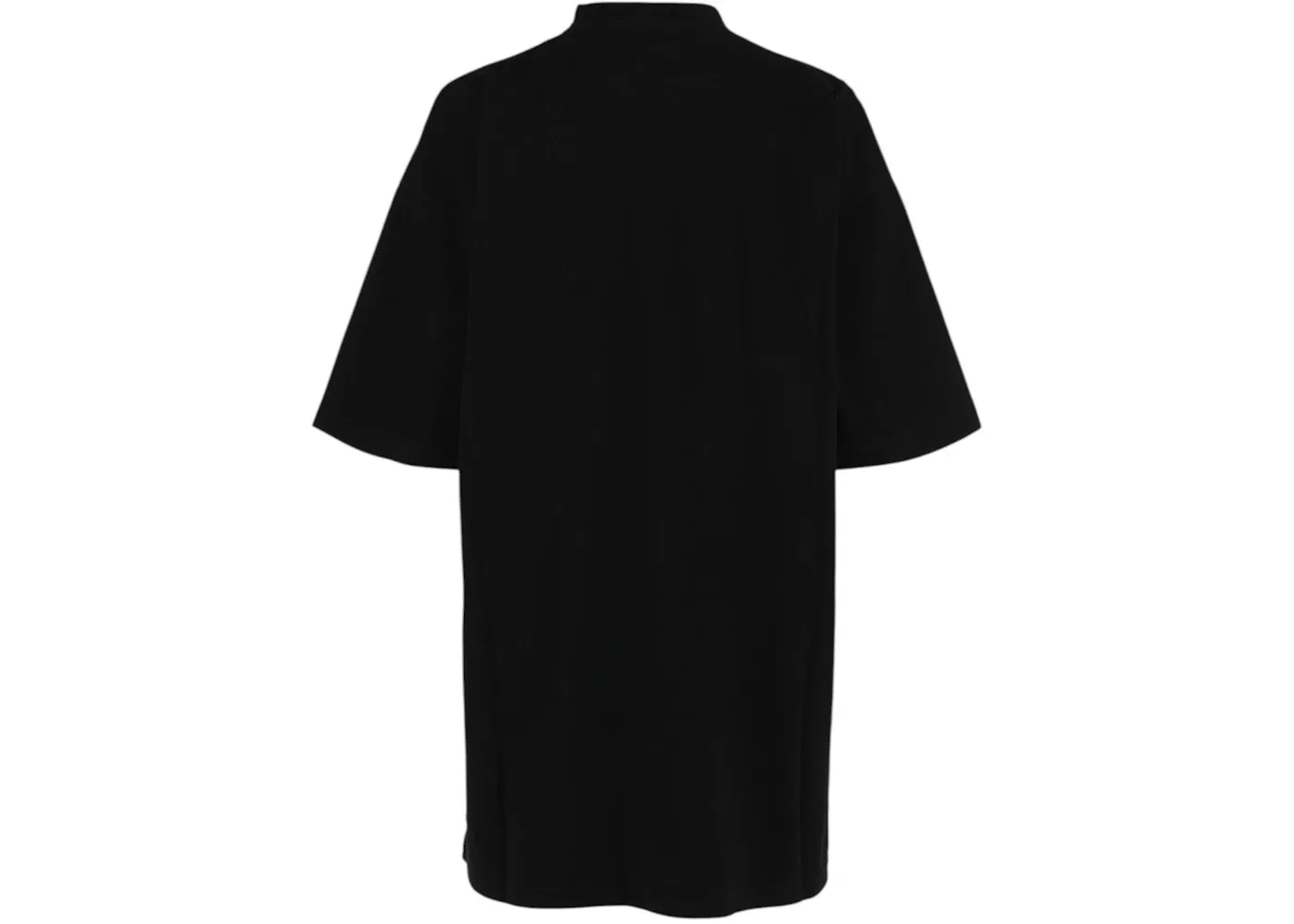Женское платье-футболка оверсайз с принтом Back Flip Logo Balenciaga, черный/белый — фото 2