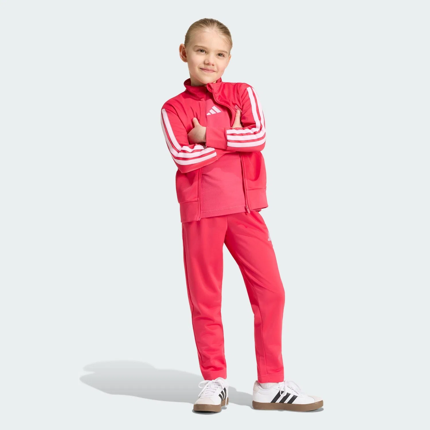 Детский спортивный костюм из полиэстера с принтом Climacool Adidas, Роза