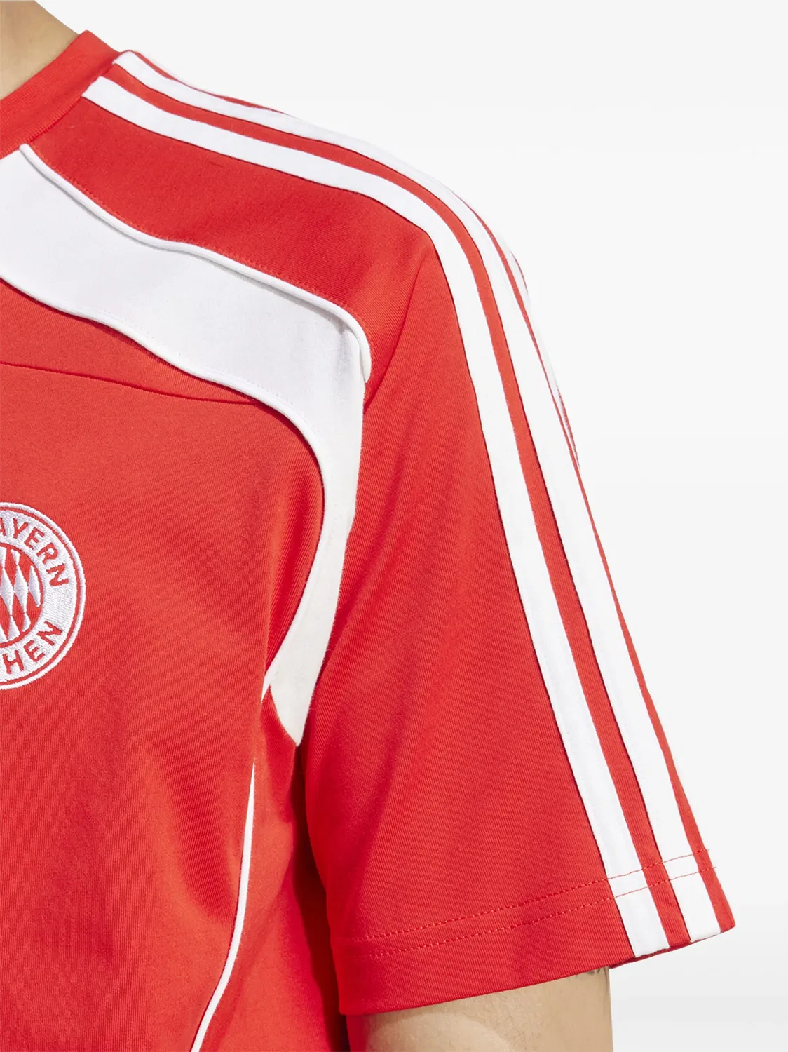Футболка FC Bayern с нашивкой-логотипом Adidas, красный — фото 2