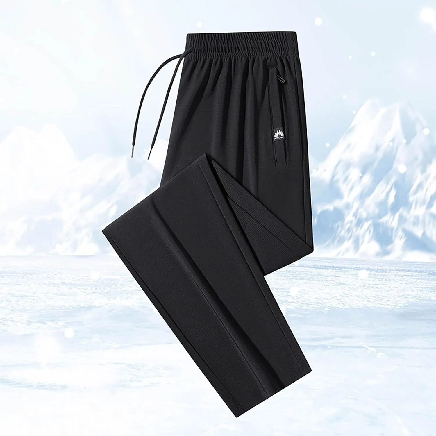 Мужские повседневные брюки с принтом, Athletic Lightweight Casual Pants, чёрный — фото 2