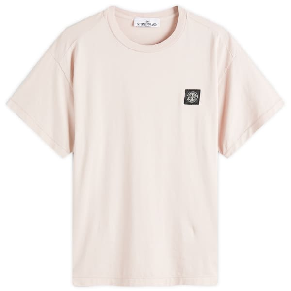 

Футболка с нашивкой-логотипом Stone Island, розовый