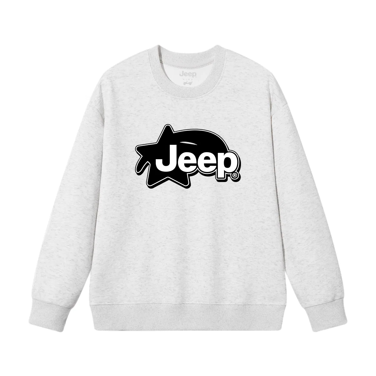 Детское худи с круглым вырезом, утепленное, Jeep, Heather Gray