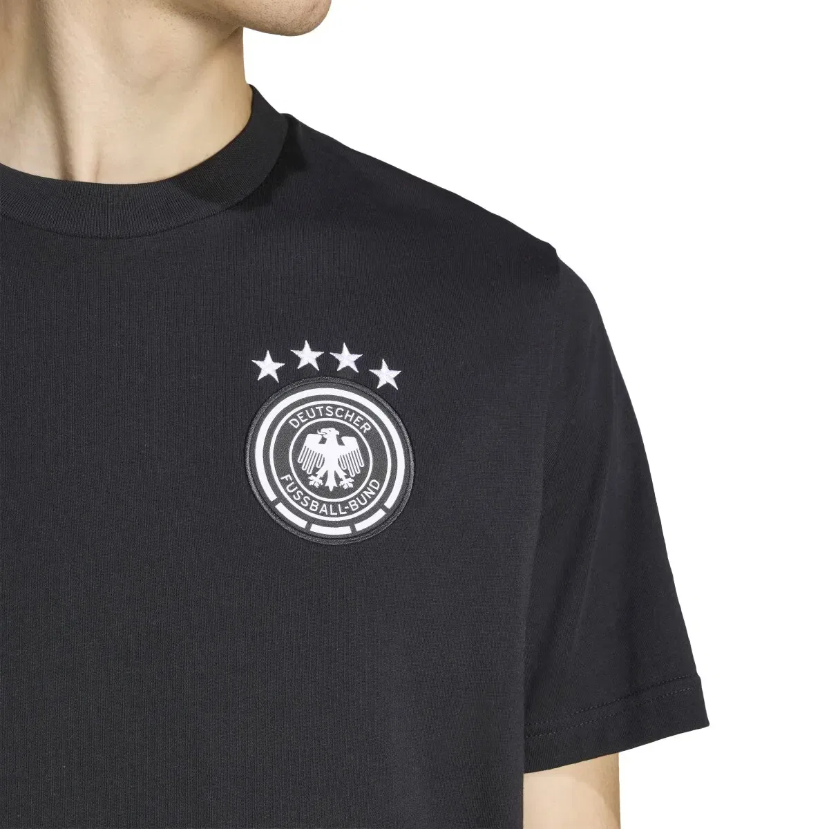 Мужская футболка с принтом Alemania Mundial 2026 DNA adidas, Negro — фото 4