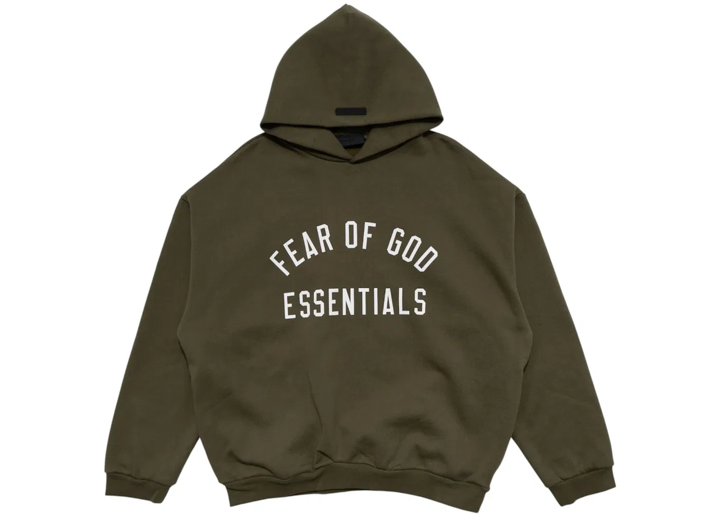 Мужская худи из флиса модели Hoodie Fear of God, Military