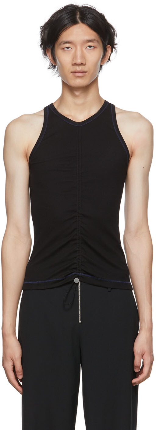 

Черная майка со сборками Dion Lee