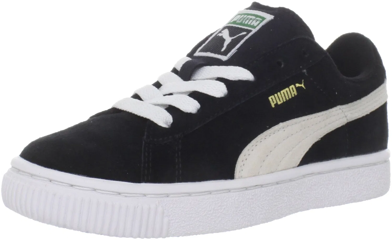 Детские кроссовки для мальчиков с замшей Suede Classic Kids PUMA, Black White