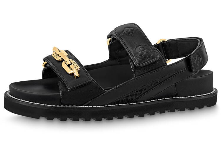 Шлепанцы женские Louis Vuitton Paseo Comfort, черный