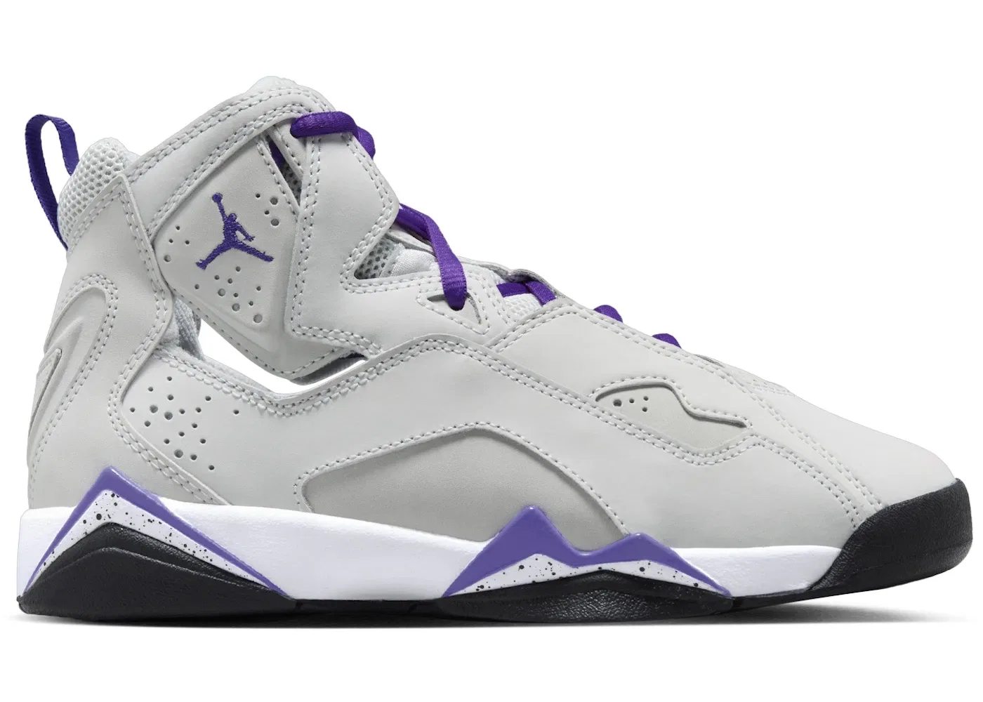 Детские кроссовки Lifestyle Jordan True Flight Jordan, Light Base Grey/White/Black/Purple Venom