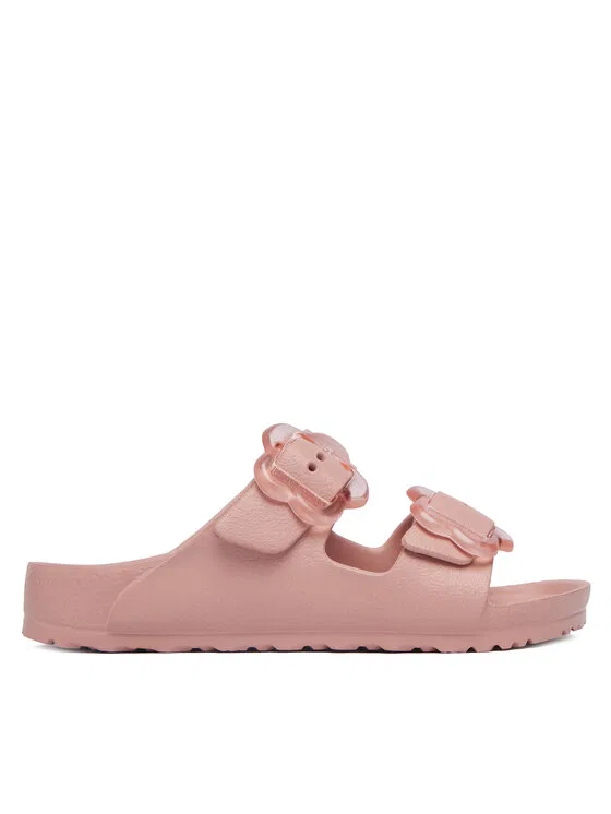 Шлепанцы Arizona Flower Buckle Birkenstock, розовый