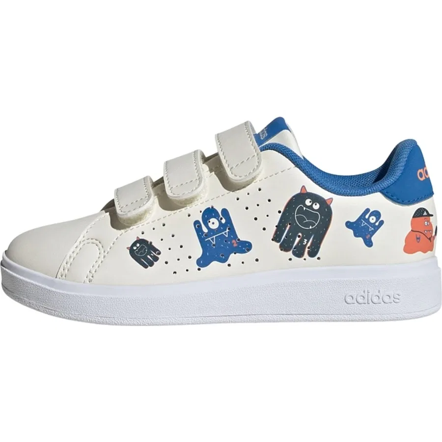 Детские кроссовки с синтетической кожей Advantage Base 2.0 adidas, Белый — фото 2