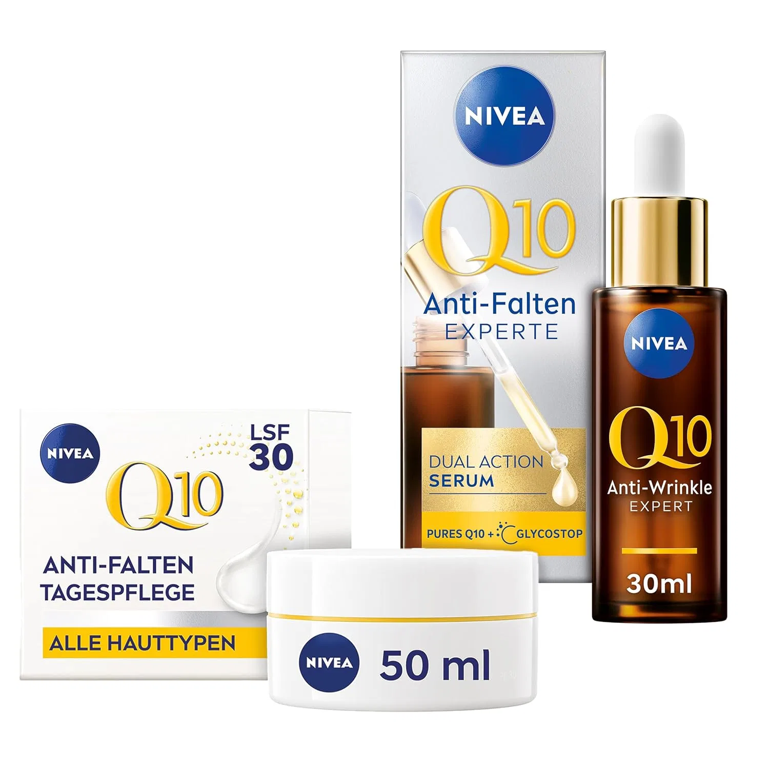 Набор антивозрастных средств для лица с Q10 и креатином от NIVEA Nivea