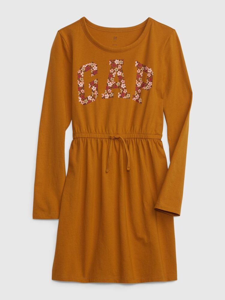 

Детское платье с логотипом. Gap, оранжевый