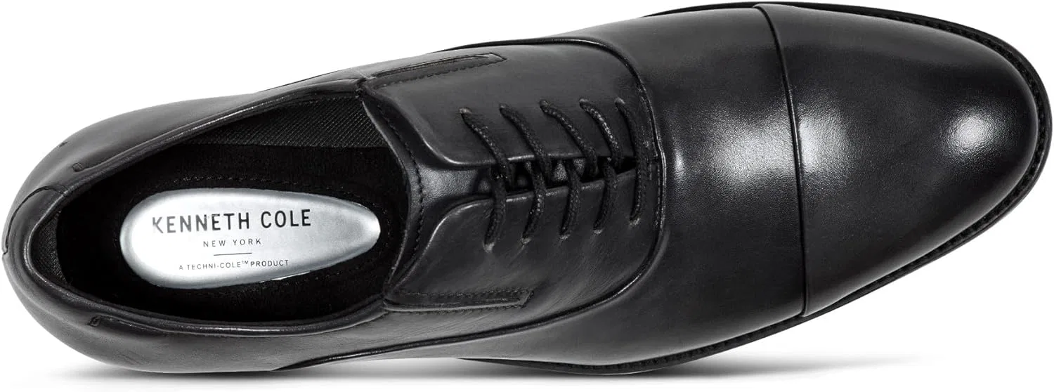 Мужские оксфорды Kenneth Cole New York Tully Cap Toe, Dark Grey Leather — фото 4