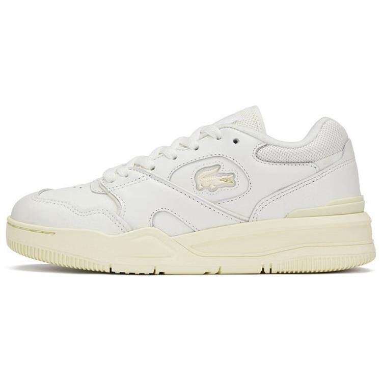 

Кроссовки LACOSTE Skateboarding Shoes Women's Low-top, белый/желтый
