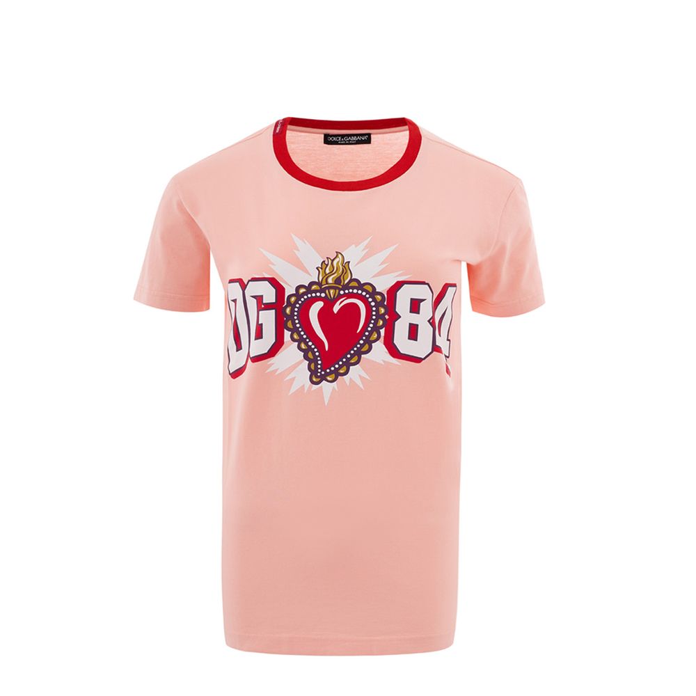

Элегантный розовый хлопковый топ Dolce & Gabbana