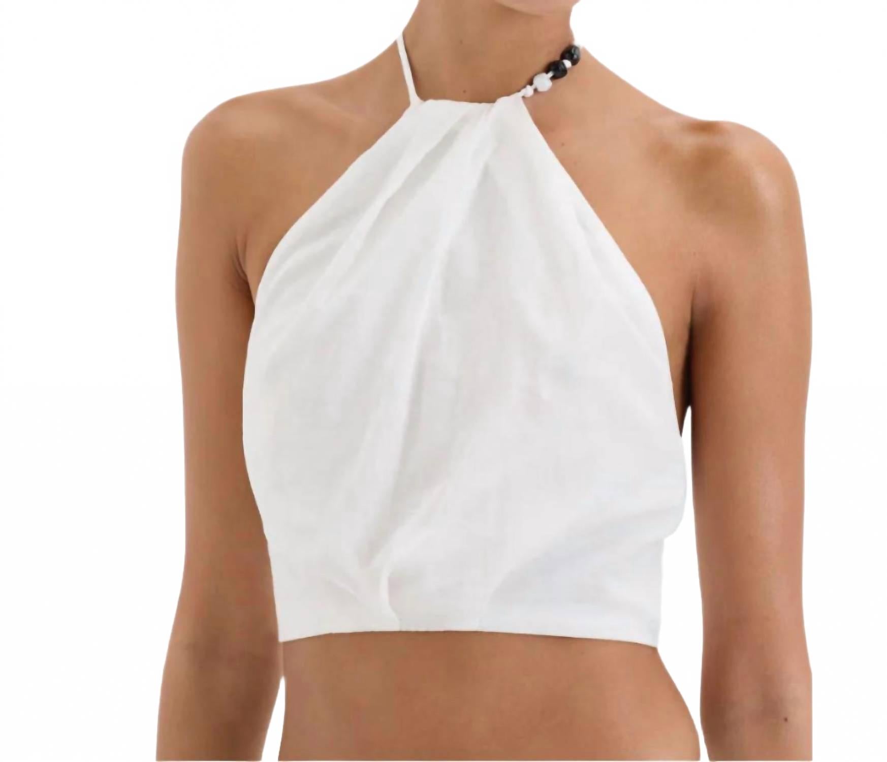 

Топ Azura Tie цвета слоновой кости Sir., слоновая кость