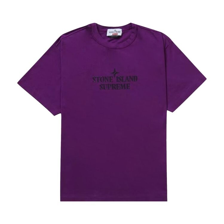 

Топ Supreme x Stone Island Short-Sleeve Top, фиолетовый