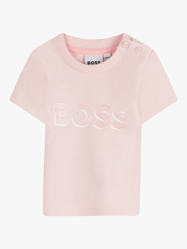 

Футболка с логотипом boss baby HUGO BOSS, цвет Pink Pale