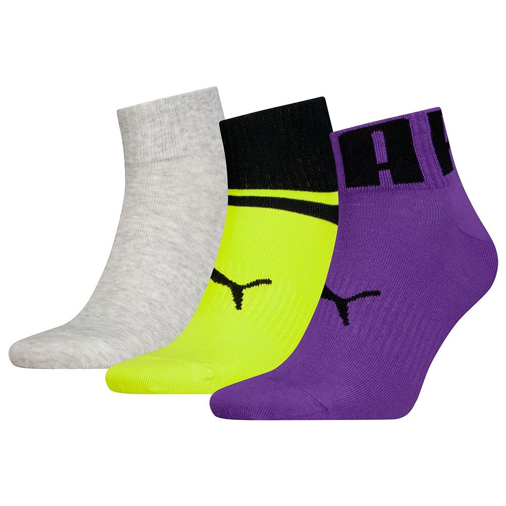 

Носки Puma Big Logo Quarter 3 шт, разноцветный