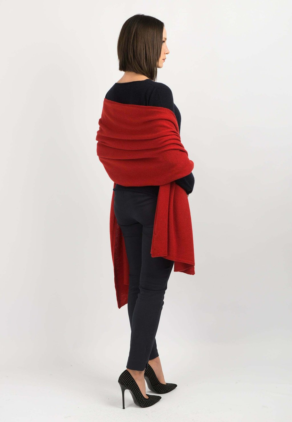 

Шарф Dalle Piane Cashmere, красный