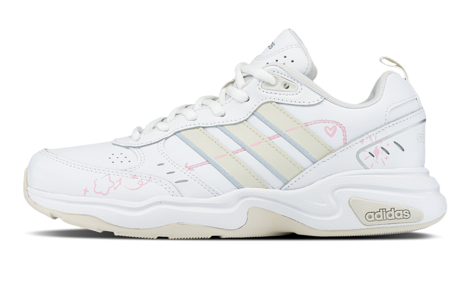 

Кроссовки adidas neo Strutter Lifestyle Shoes Unisex Low-top Pink, слоновая кость, Бежевый, Кроссовки adidas neo Strutter Lifestyle Shoes Unisex Low-top Pink, слоновая кость