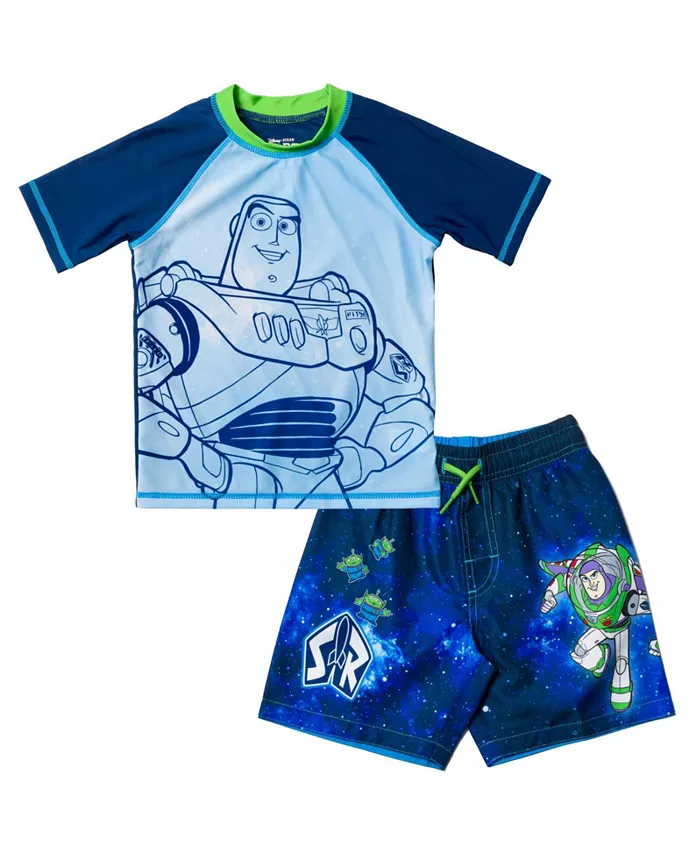 

Комплект для плавания для мальчиков: толстовка-рашгард и шорты Baby Boys Toy Story, синий