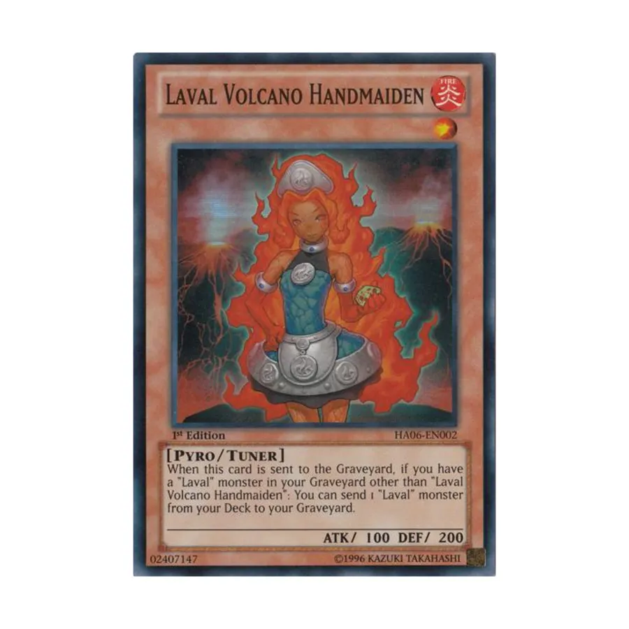 

CCG Служанка вулкана Лаваль (супер редкая), Yu-Gi-Oh - Hidden Arsenal 6 - Singles