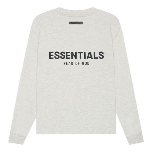 

Футболка Fear of God Essentials SS21 Long Sleeve T-Shirt 'Light Heather Oatmeal' FOG-SS21-598, бежевый