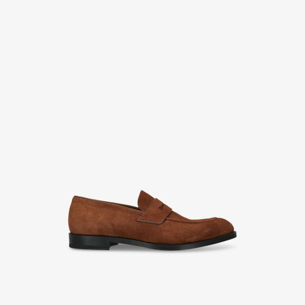 

Классические пенни-лоферы из замши Zegna, коричневый