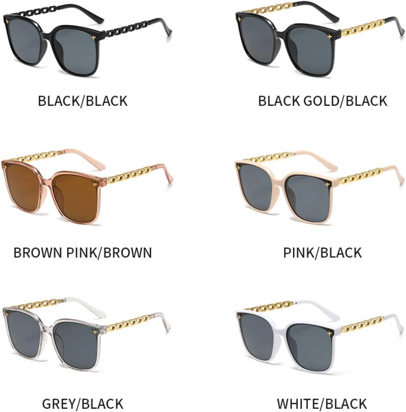 

Солнцезащитные очки с защитой от УФ-излучения UV400 | Большая оправа | Для женщин и мужчин | Для занятий спортом на открытом воздухе и вождения DSVIGF, Grey