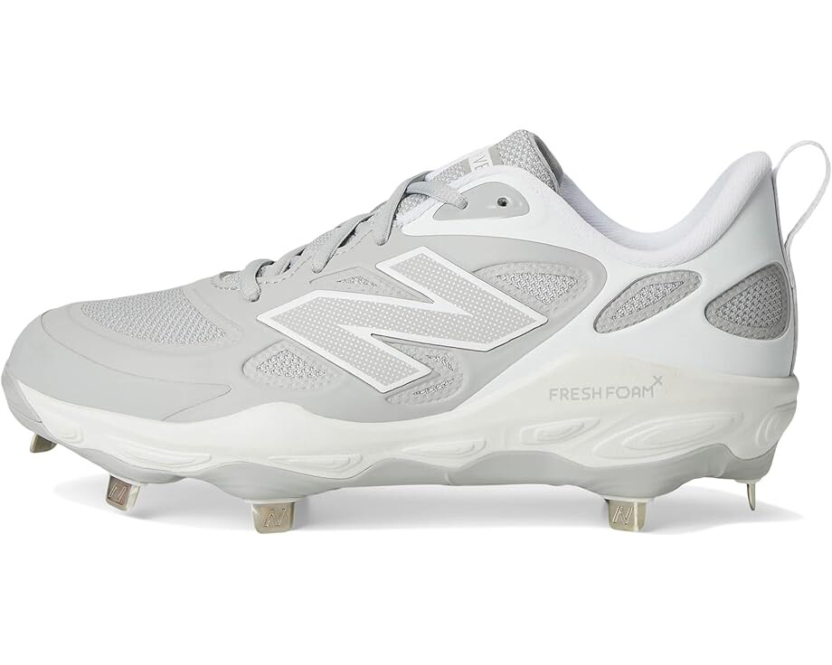 Кроссовки New Balance Fresh Foam X Velov4 Metal, цвет Raincloud/White — фото 4