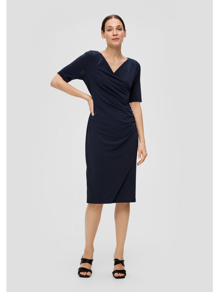 

Короткое платье s.Oliver BLACK LABEL Kleid kurz, синий