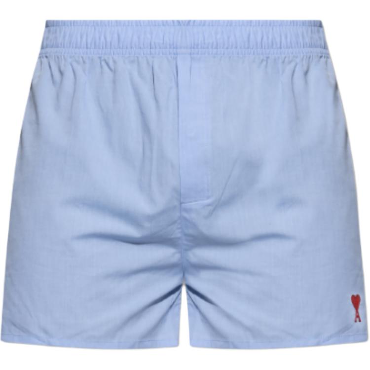 

Шорты шорты Ami Paris Ami De Coeur с вышитым логотипом AMIPARIS, синий