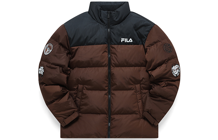 

Fila Fusion Мужская пуховая куртка из гусиного меха, коричневые, с воротником-стойкой, без капюшона, средней толщины, другие цвета
