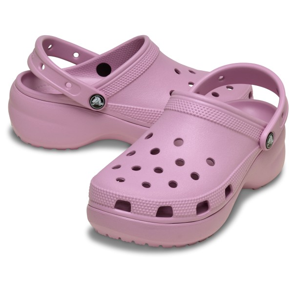 Женские классические сандалии-сабо на платформе Crocs, черный — фото 3