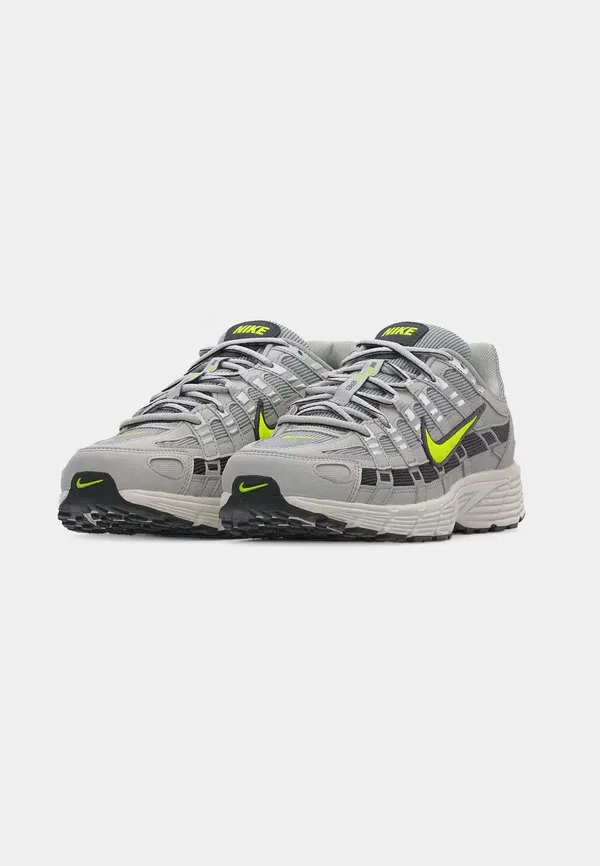 Кроссовки Nike Sportswear P 6000 ess+, серый туман/вольт/тёмный дымчато-серый/саммит вайт/фотон даст/антрацит — фото 3