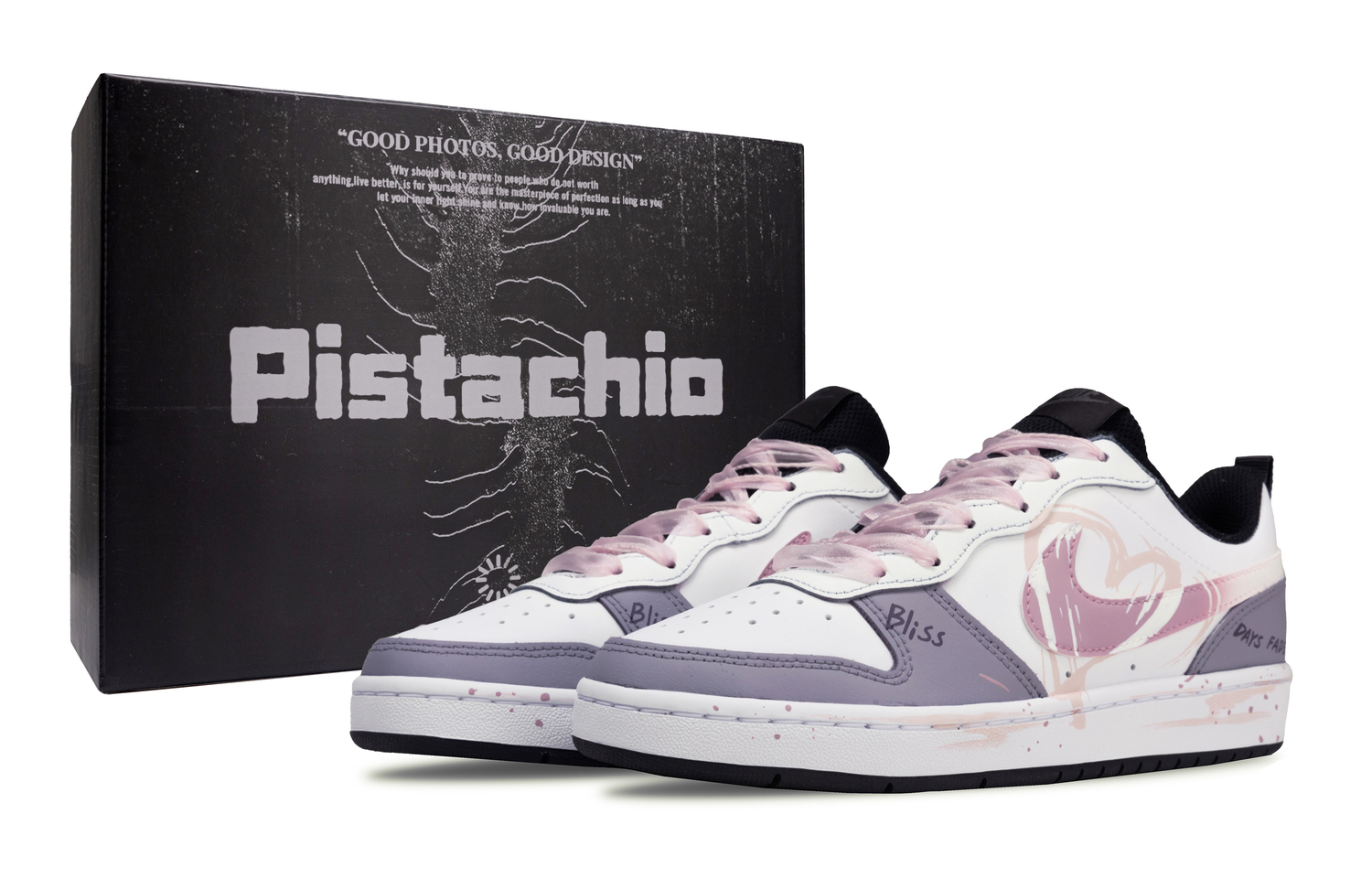 

Nike Кроссовки для скейтбординга court borough purple rose sunset устойчивые к истиранию дышащие низкие светло-фиолетовые детские