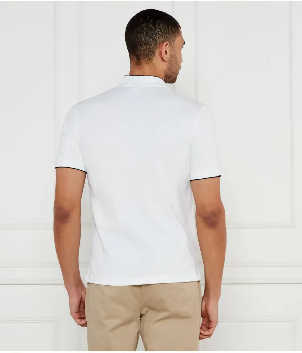 Футболка поло Slim fit Calvin Klein, белый — фото 3