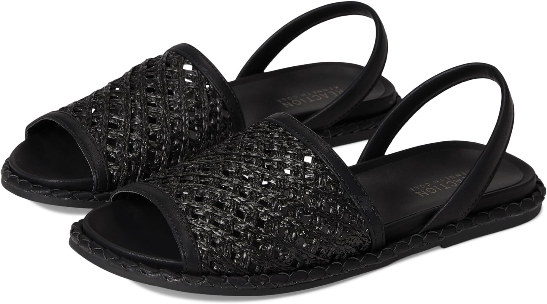 Сандалии Kenneth Cole Reaction Saavi, цвет Black Raffia