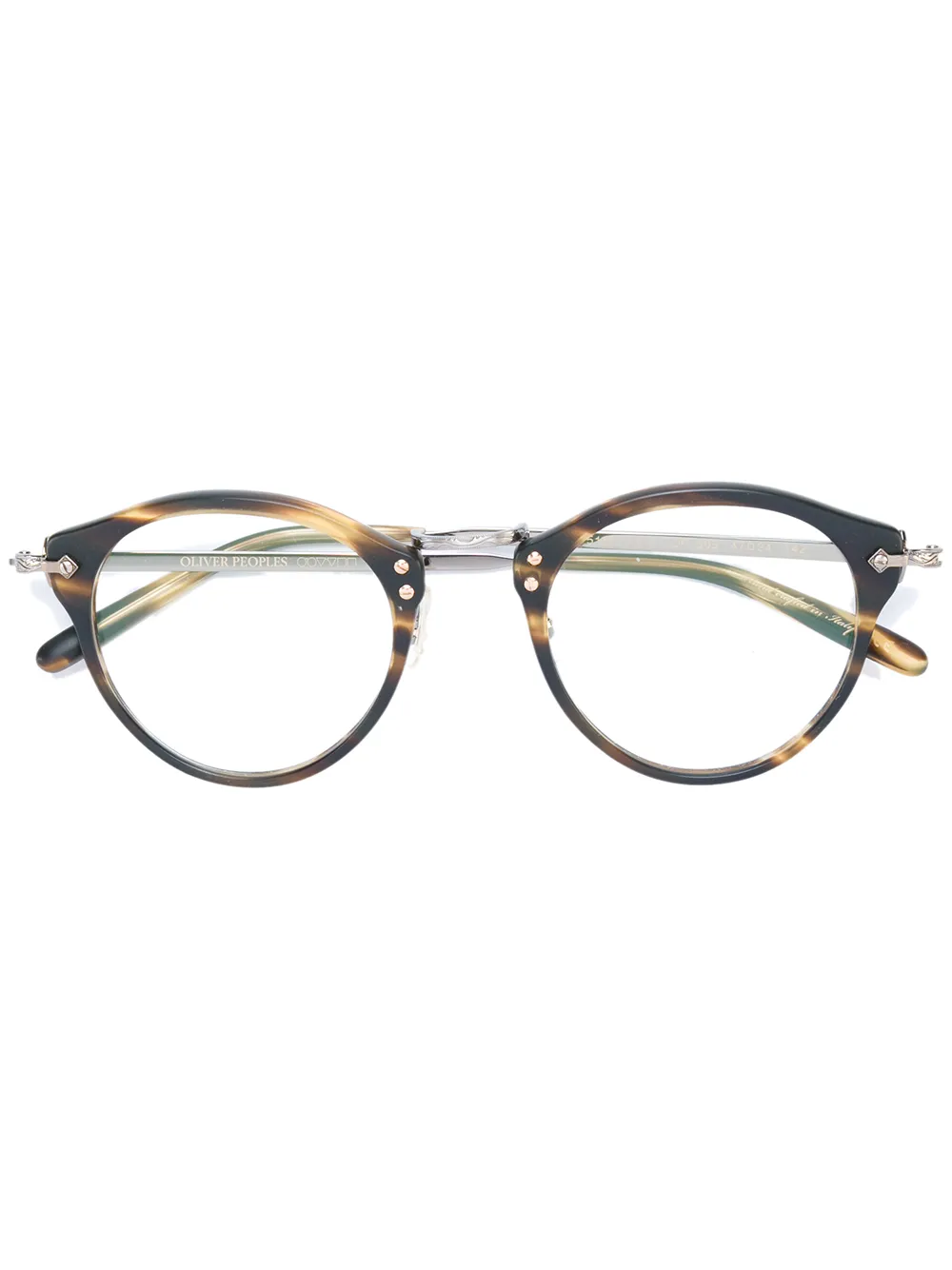 

Очки с эффектом черепашьего панциря Oliver Peoples, коричневый