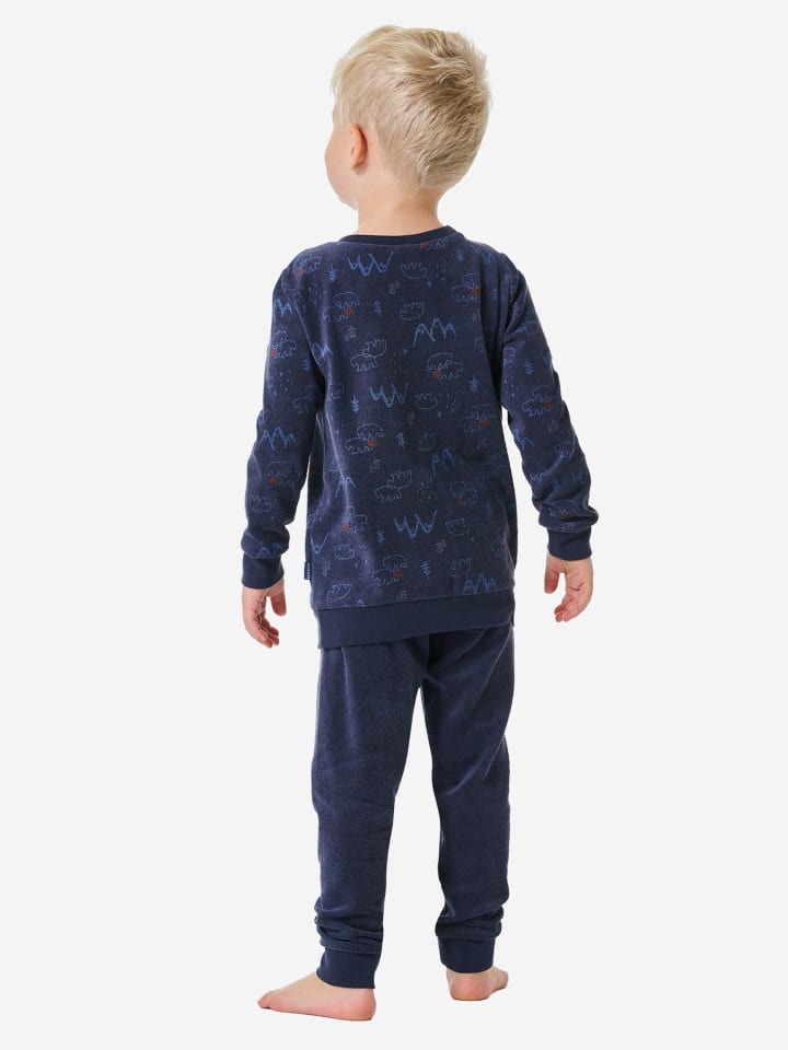 Schiesser Пижама Boys World темно-синего цвета — фото 3