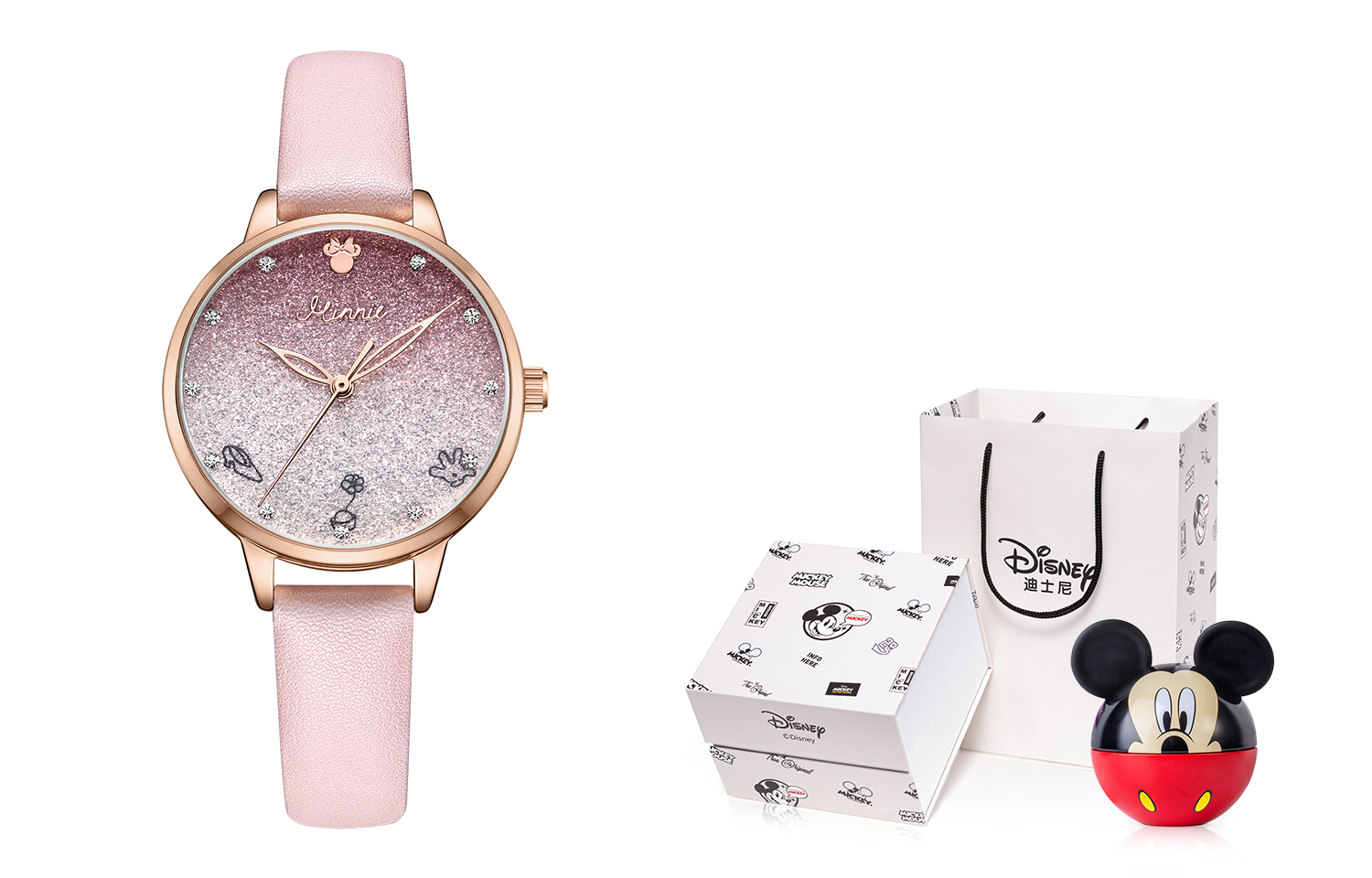 

Disney Часы Women's Minnie Watch, MK-11329P[Limited Edition Box]