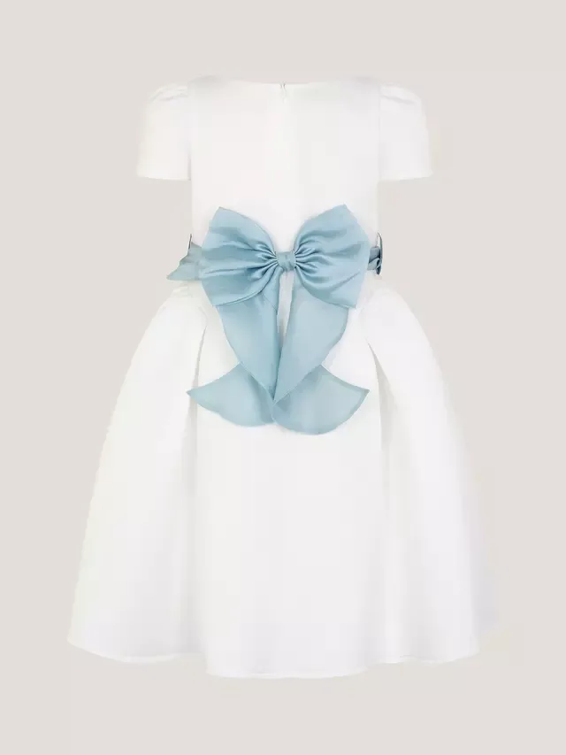 Детское праздничное платье Polly Bow, цвет слоновой кости Monsoon — фото 4