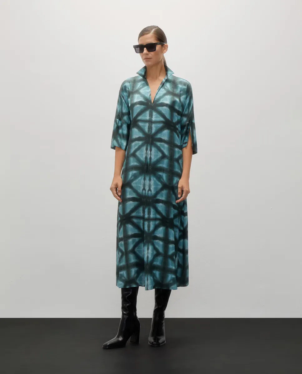 

Платье-рубашка миди с принтом Woman Limited El Corte Inglés, зеленый